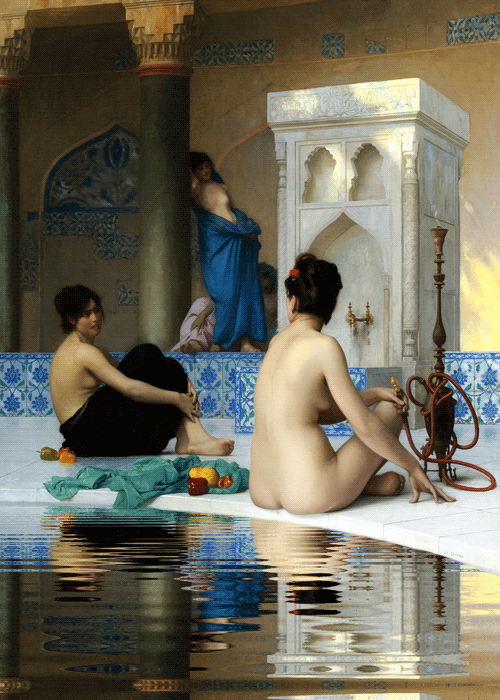  Jean-Léon Gérôme. Después del baño (c. 1870-1875) 