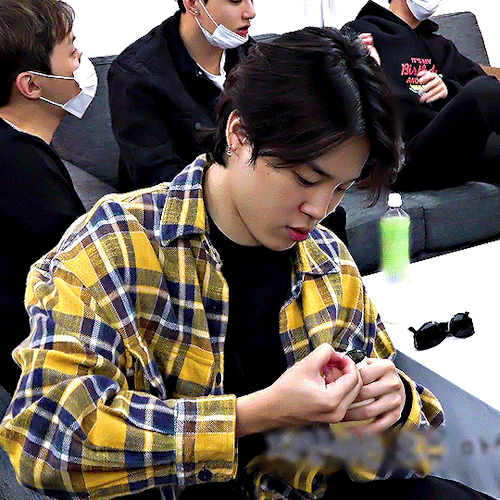 Jimin Drinking Banana Milk