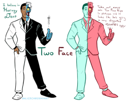 alicechrosnyart: Two Face Tuesday Didn’t