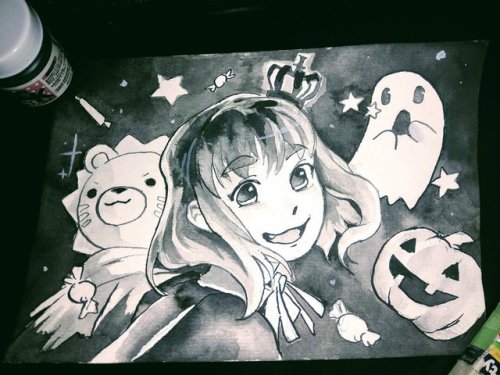 day 5 for inktober! Happy Halloween for Maria!