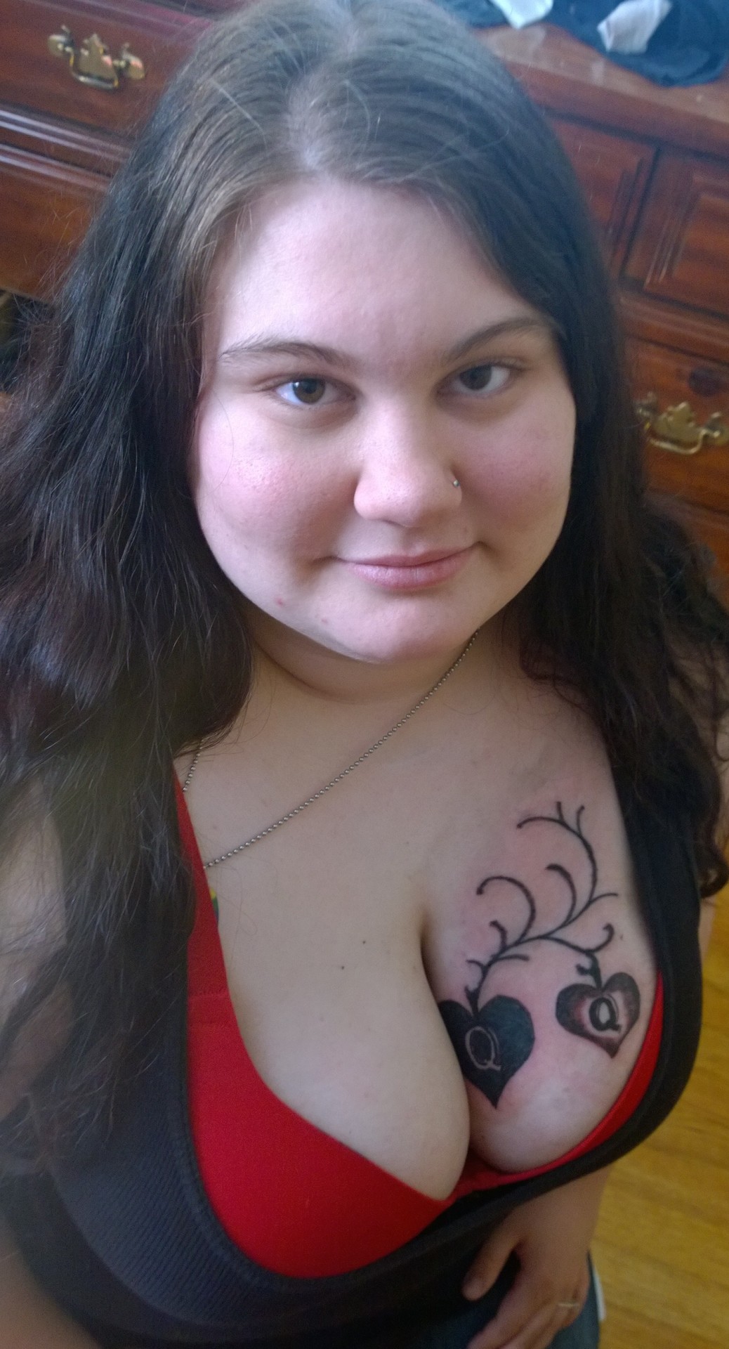 memphiscuckcouple92:  My Slut wife, after her Spades tattoo 😉