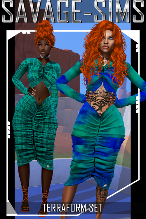 -TERRAFORM SET- ( Patreon Exclusive - 2 items)Terraform Top: A ruched and cropped, long sleeve top. 