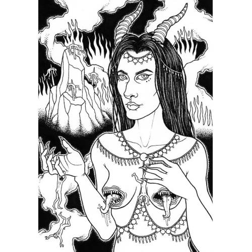 Here&rsquo;s a coloring page I finished for the upcoming Occult Activity Book Vol. 2 by the wond
