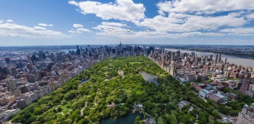 Manhattan’s Central Park, looking downtown (southwards).