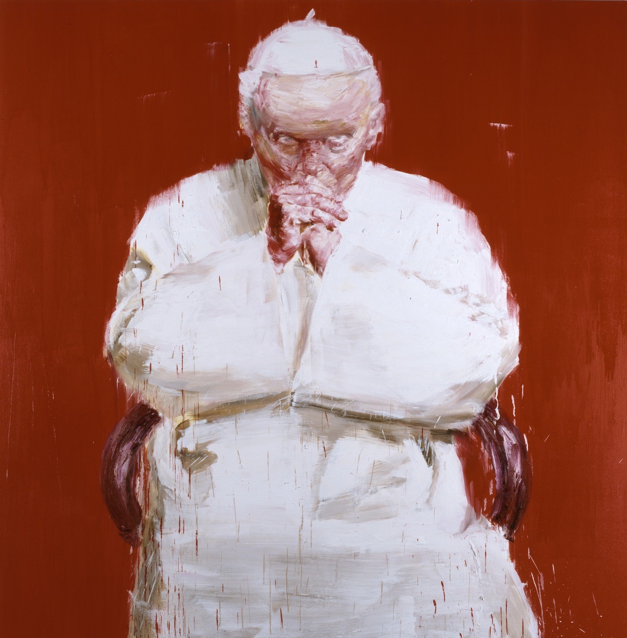 amare-habeo: Yan Pei-Ming (Chinese, born 1960)  Pape, 2005 Oil on canvas, 300 ×