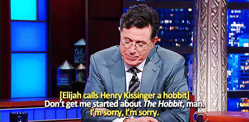 beeishappy:  LSSC | 2015.10.13 | Elijah ‘Tolkien-teaser’ Wood trying to free