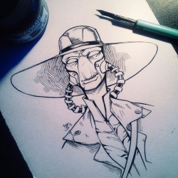 Lorna-Ka:  Cad Bane For Inktober 5/31 :&Amp;Gt; 