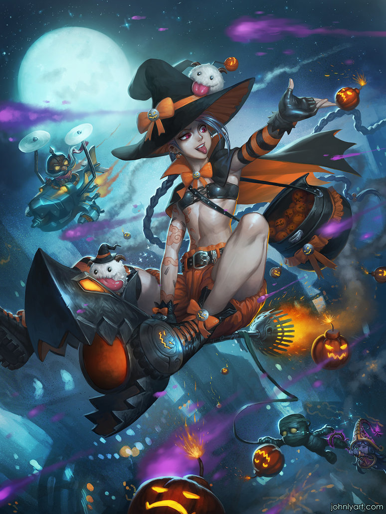 League Of Legends Skin Concepts A Halloween Over Piltover By Speeh