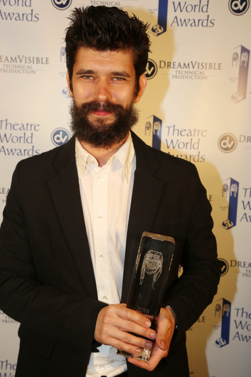  Ben Whishaw and Sophie Okonedo pose at the 72nd Annual Theatre World Awards at The Circle in the Sq