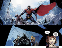 towritecomicsonherarms:  Captain Atom vs Superman  Injustice: Gods Among Us #32