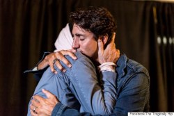 janedujour:  If you’re not Canadian, this won’t mean much to you. It means a lot to me.I’ve been crying for five hours and I can’t stop. Two Canadian heroes embracing at The Tragically Hip’s final show before Gord Downie’s illness escalates,