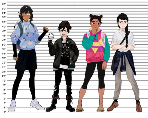 brianna-lei: Diya and Noelle’s updated character sheets!! + all of them together  Akarsha and Min’s 