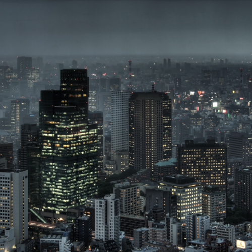 tokyoproxy:    dark cityscape 暗い都市の景観