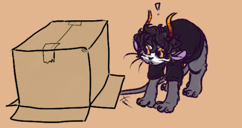 ldefix:  Karkat doesn’t like publicly showing his affection, so he finds ways around it 
