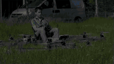 theverge:  We were promised flying cars; we got a dude riding a swarm of ugly drones. This is not the beautiful future that Epcot promised.    im fine with it :P