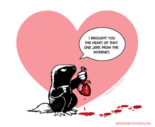 tkingfisher:Morally Ambiguous Honey Badger Valentines, because I love you all.Please Note: Morally A