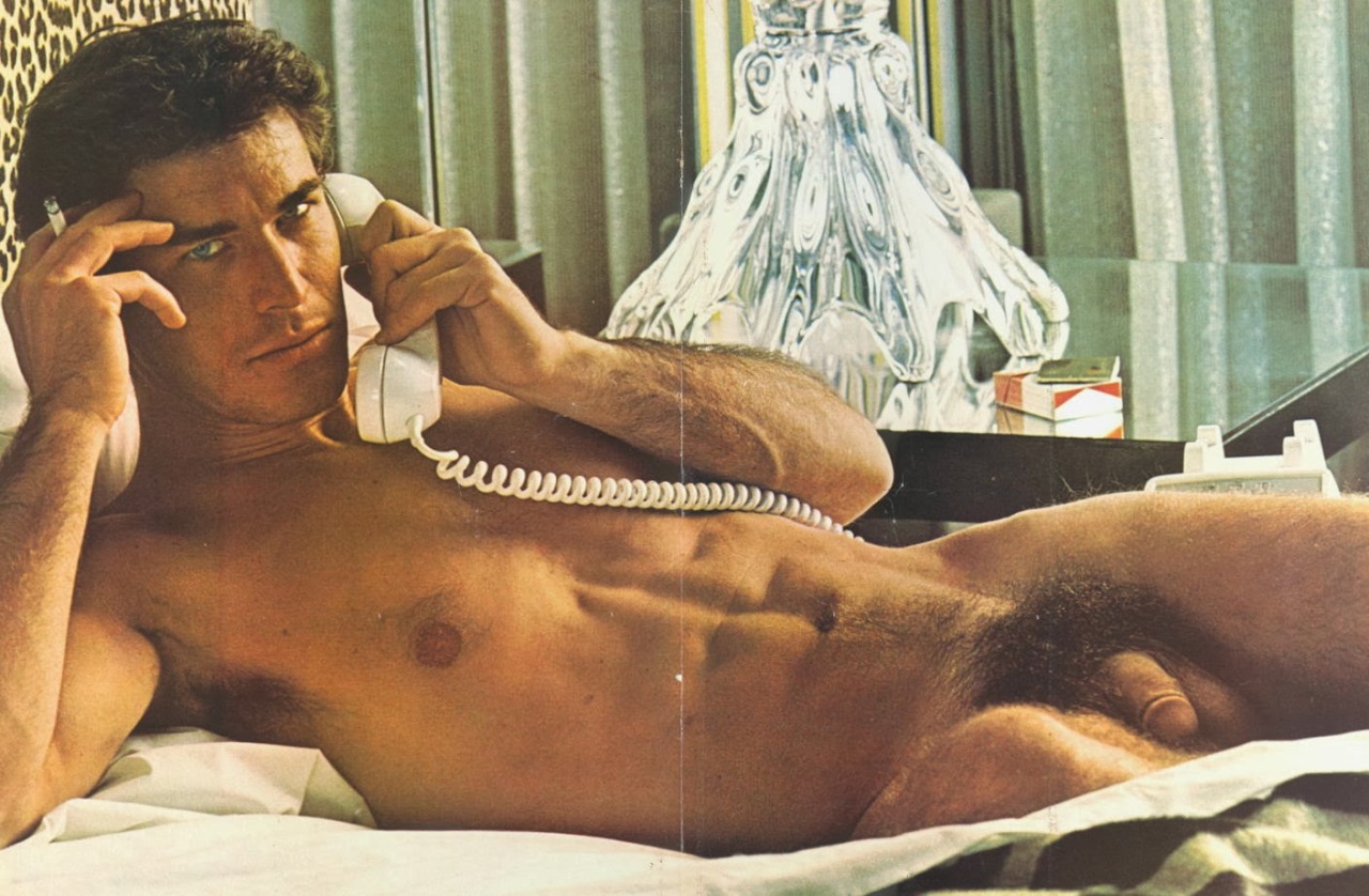 vintagegaybackroom:  nakedpicturesofyourdad:  Tony Stefano, Foxylady Magazine, February