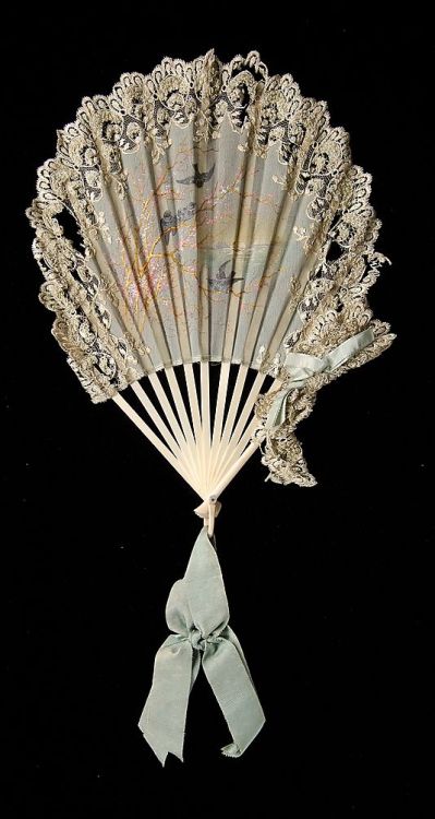 Circa 1880-1889, French fan