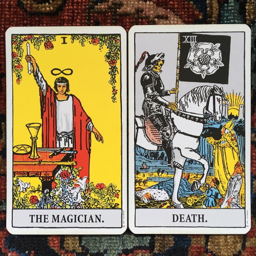 unhelpfultarot: The Magician and DeathCongratulations! You’ve succeeded in subverting the domi