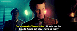 aflawedfashion:  Matt Smith might be known for being a goofy Doctor, but never forget his dark side.  He does it so very very well and it is always there. 