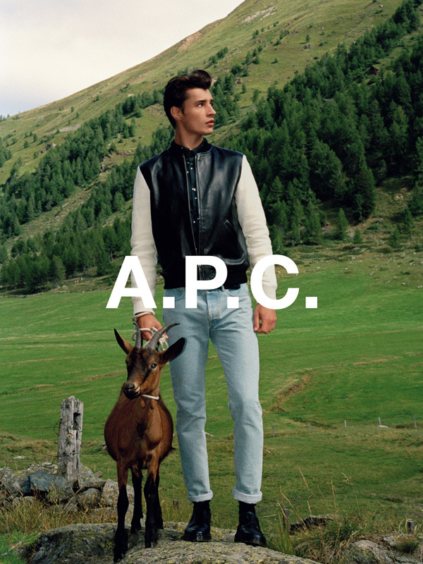 justdropithere:   Adrien Sahores by Walter Pfeiffer - A.P.C. Spring 14 campaign 