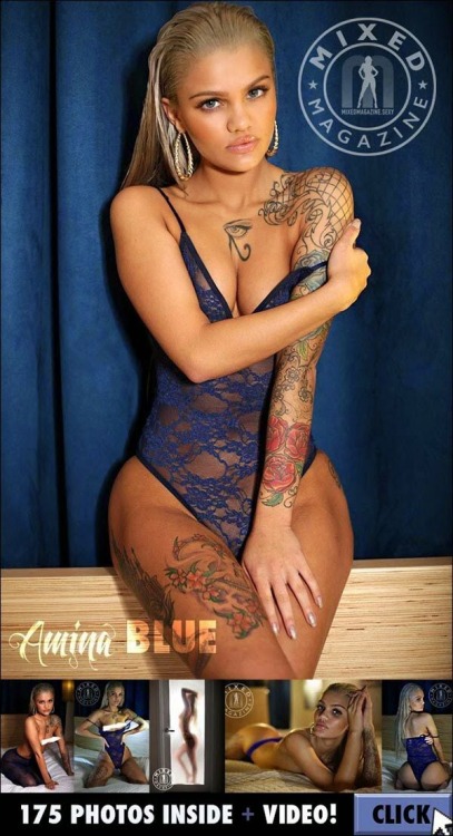 Amina blue naked