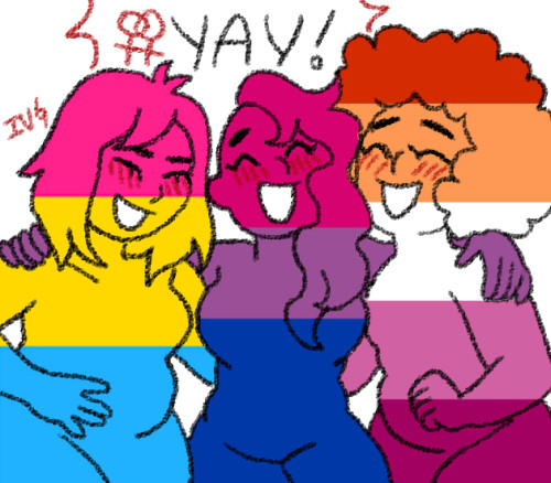 orquidia:corny wlw solidarity art  ️‍