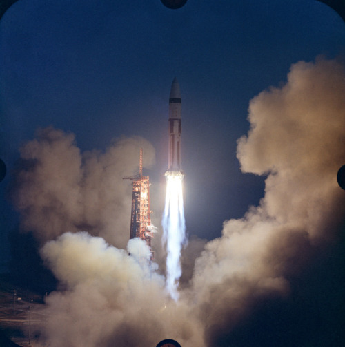 Apollo 5 Launches 50 Years Ago Today (22 Jan. 1968) — The Apollo 5 (LM-1/Saturn 204) unmanned 