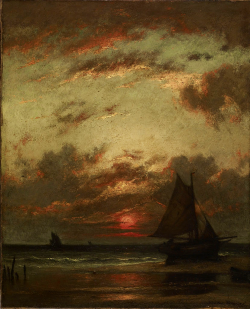 Summerlilac:  Sunset On The Coast, 1870, Jules Dupre