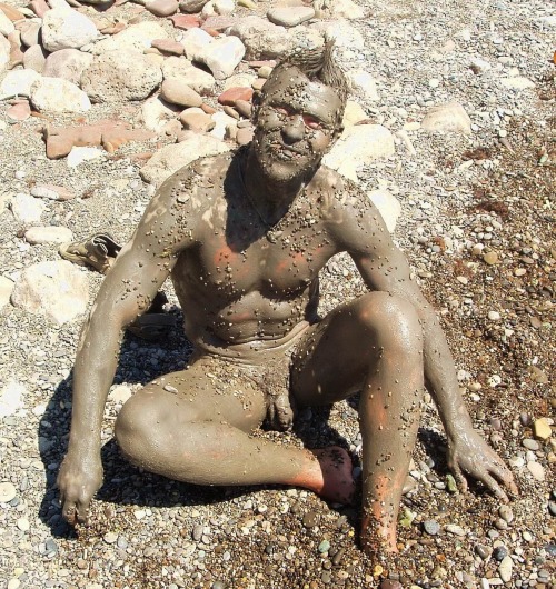 nudeathleticguys: dirty men, dudes in mud, nude brothers, naked guys in mud, mec nu dans la boue, mu