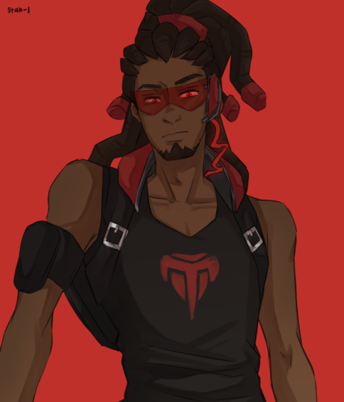 stah-l:still tryna get used to csp so i coloured in an old sketch of talon!lucio