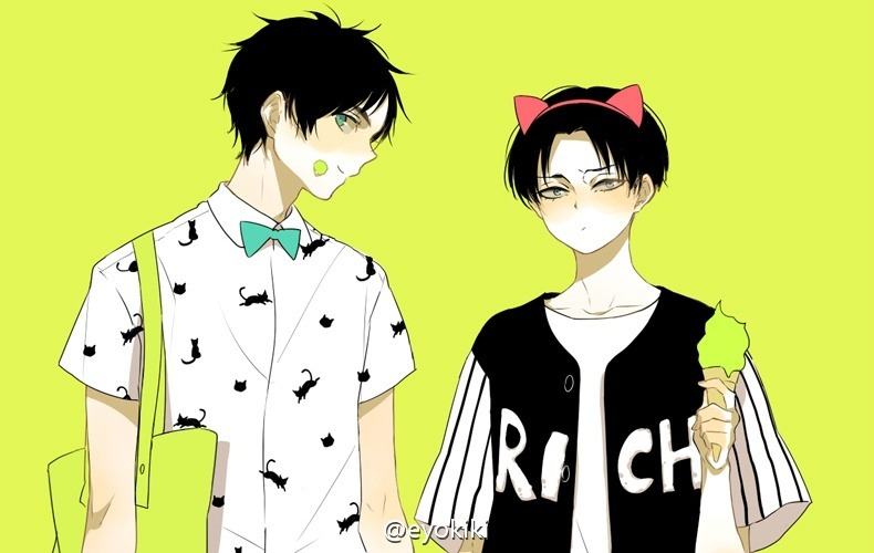 rivialle-heichou:  eyokikiWith permission to repost do not reprint without artist