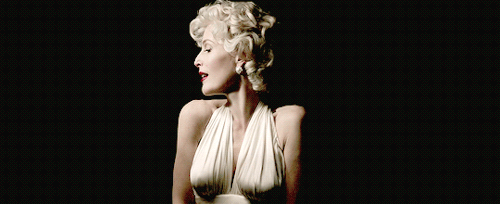 deschanels:Gillian Anderson, as Media, as Marilyn Monroe. American Gods 1x05