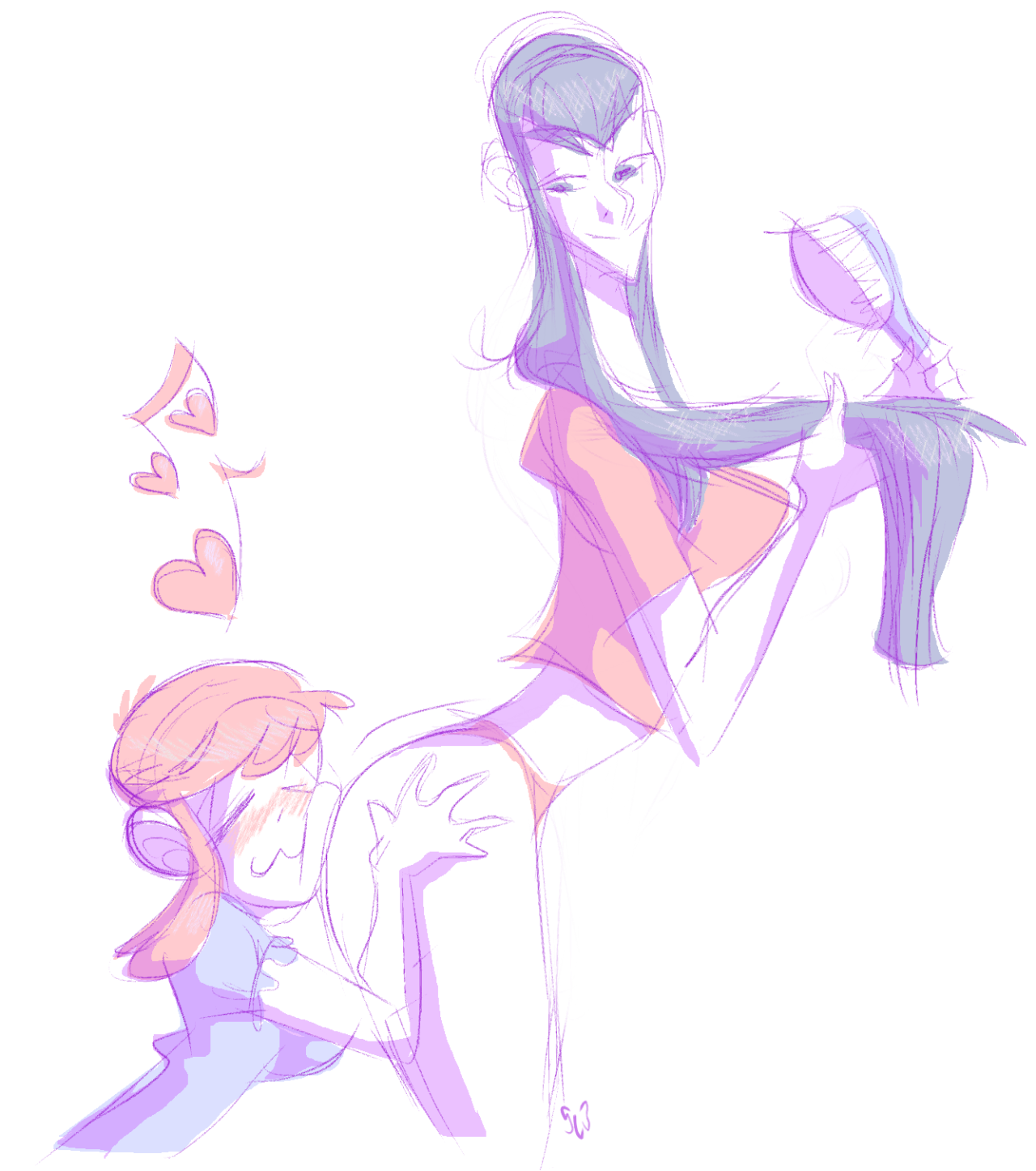 slbtumblng:  When Mommy Ragyo isn’t at home Nonsuki fills that void.  dat sutsukie