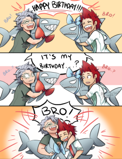 ashretics: HAPPY BIRTHDAY KIRISHIMA AND TETSUTETSU