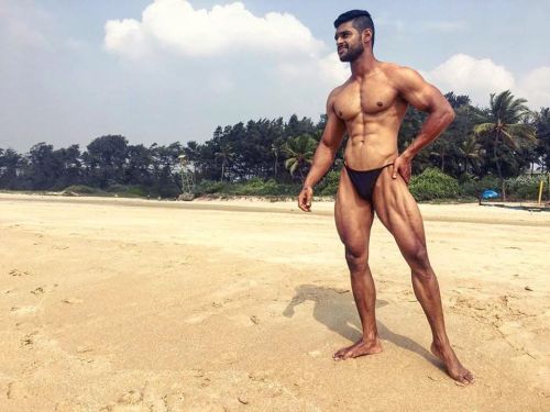 More sexy Navin Naik- love his sculpted pecs! **Check out @desispeedo on Instagram for more South As