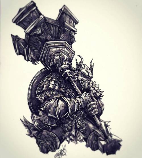 devlinart:Eygon of Carim commission. #darksouls #darksouls3 #ink #marker #eygon