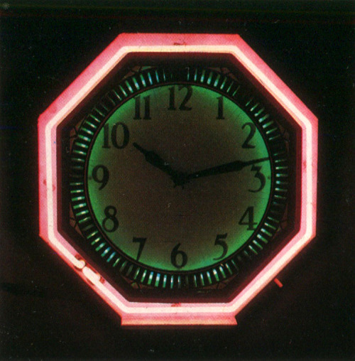 thegroovyarchives: 1930′s Neon ClocksFrom Let There Be Neon, Rudi Stern, 1979.