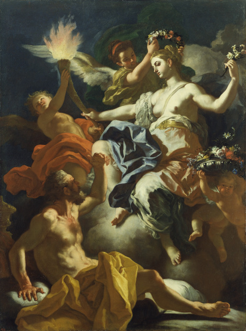 Aurora Taking Leave of TithonusFrancesco Solimena (Italian; 1657–1747)1704Oil on canvas J. Paul Gett