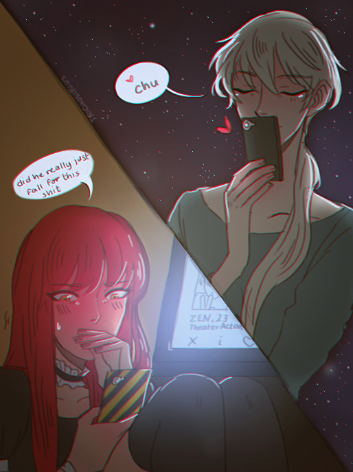 trichosirius:  au… where… seven masquerades as ‘mary’ on some bootleg dating