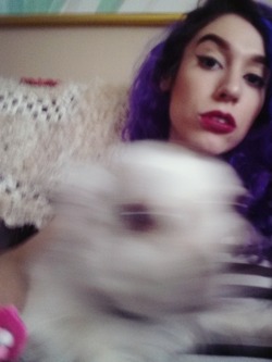Trying to take selfies with a dog. 