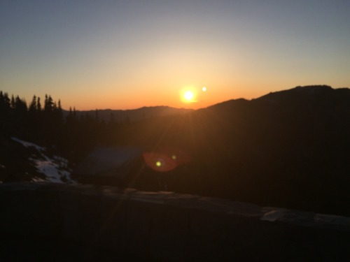 Went hiking up at the ridge last night
