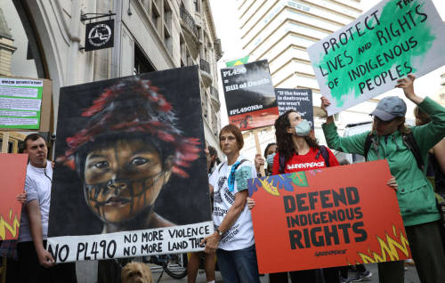 allthebrazilianpolitics:Global protests as Brazil’s Supreme Court set to begin landmark indigenous r