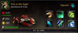 I can&rsquo;t for the life of me remember why I named this crab &ldquo;This Is My Fight&rdquo; but I&rsquo;m sure it was really funny at the time