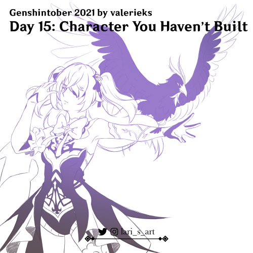 Day 15: Character You Haven’t BuiltGenshintober 2021 by @ valerieks (Instagram) | valerieks_ (Twitte