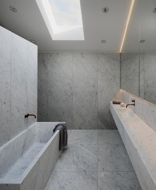 aestatemagazine:Architect: Jonas LindvallProject: Villa N1Type: BathroomMaterials: Marble