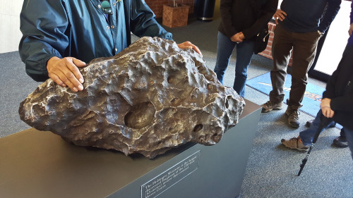 The Holsinger Meteorite This chunk of iron is on display at the museum on the rim of Meteor Crater i