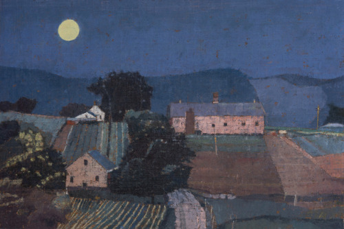 Harvest Moon    -     Saied DaiBritish ,b.1958-Oil on linen on panel, 35 x 52 cm.