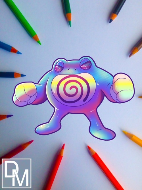 digital-magician: Poliwag, Poliwhirl and Poliwrath drawn and coloured digitally! Hope everyone likes