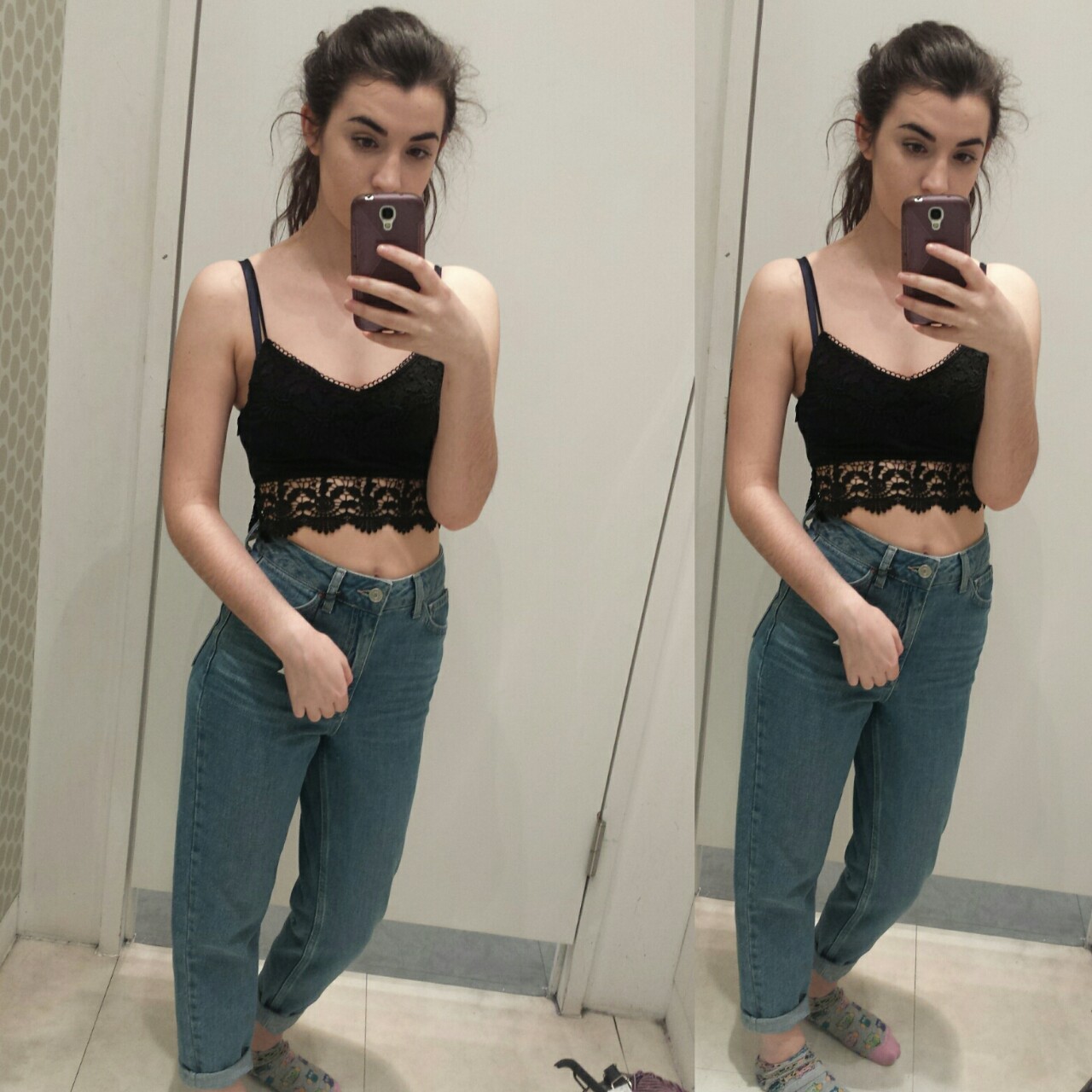 magicalworldofminelove:  Changing room selfie  Follow my Instagram - ginaelisabeth1
